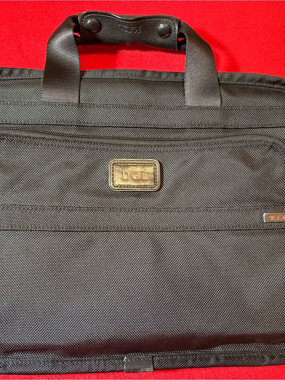 TUMI Alpha T-Pass TSA Checkpoint  Friendly Laptop Bag Black Ballistic Nylon